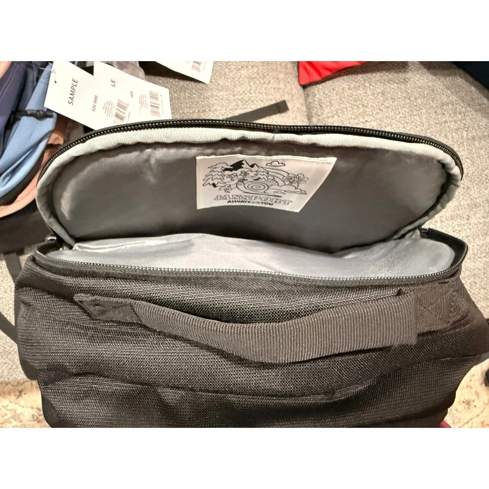 Jansport Main Campus Backpack Black Padded Laptop Sleeve School Travel Bag